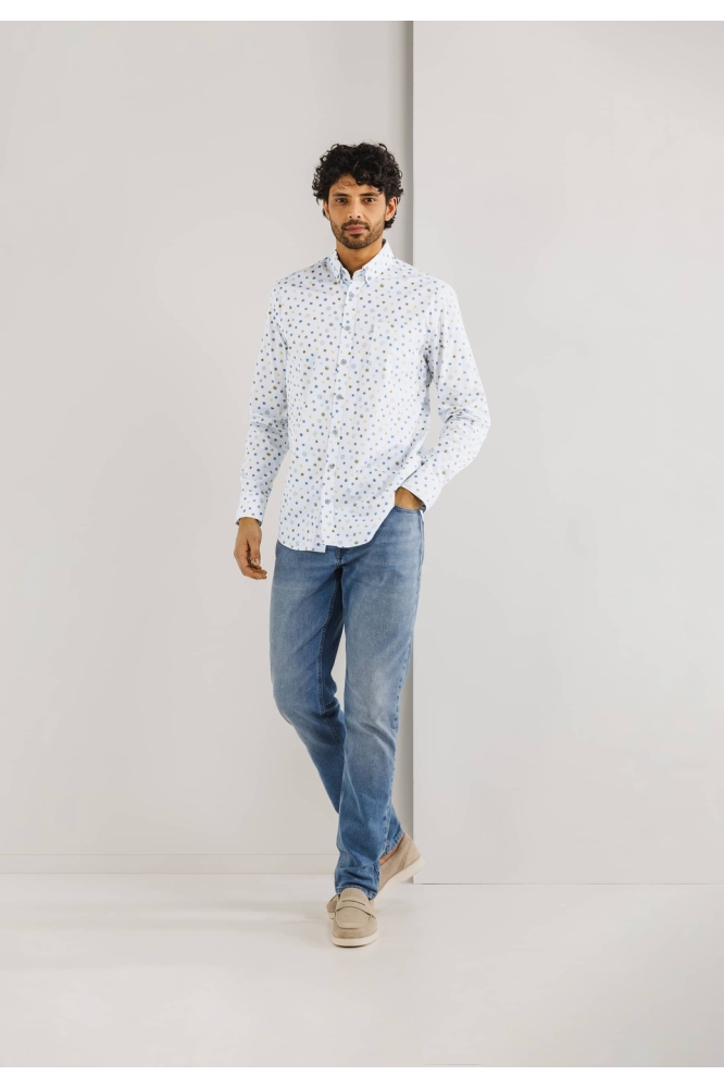 POPLIN OVERHEMD MET STREEPDESSIN 21215262 1156